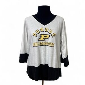 Pro Edge Black and White V-Neck Shirt